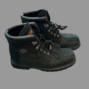 Harley-Davidson Men's Black Nubuck Boots